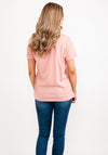 Guess Womens Singer Songwriter Graphic T-Shirt, Pink Multi