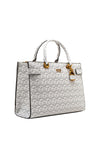 Guess Atene G Cube Logo Satchel Bag, Grey