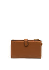 Guess Eco Brenton Dual Zip Wallet, Caramel