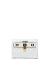 Guess Isidora Small Fold Over Wallet, White