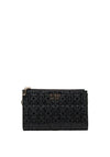 Guess Kobo Embossed Large Zip Wallet, Black
