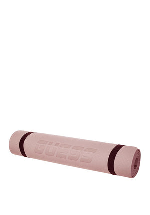 Guess Printed Yoga Mat with Strap, Pink
