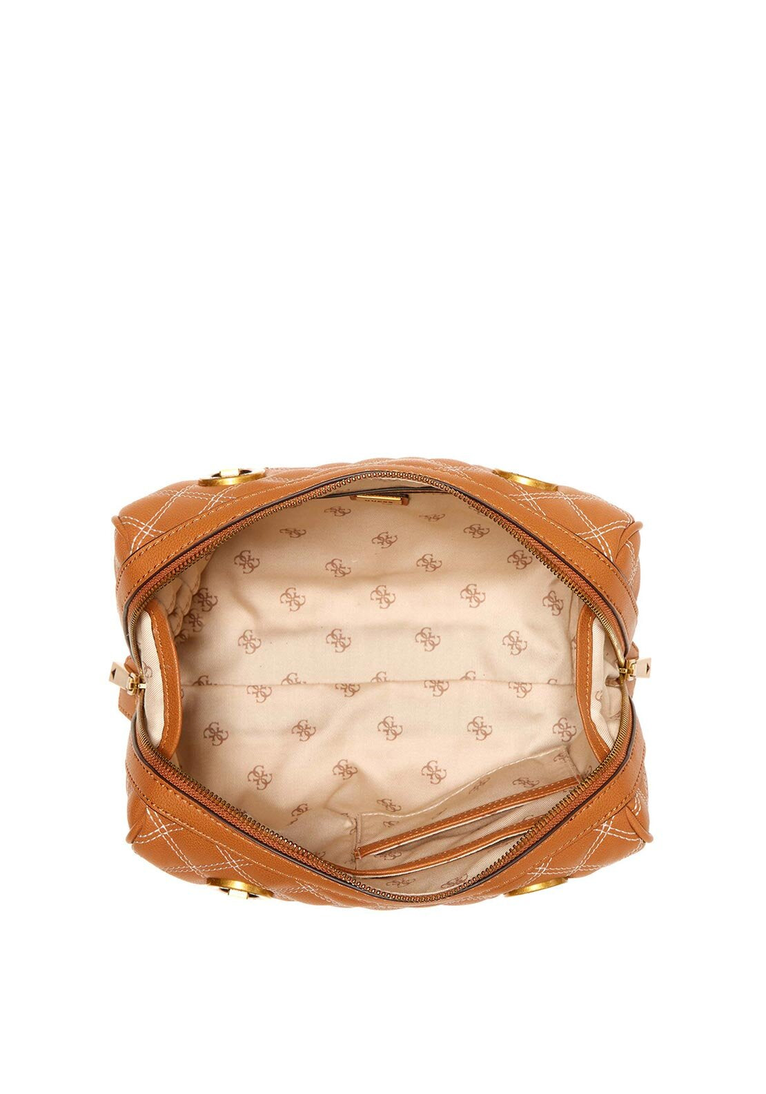 Guess Cessily Barrel Small Crossbody Bag, Tan