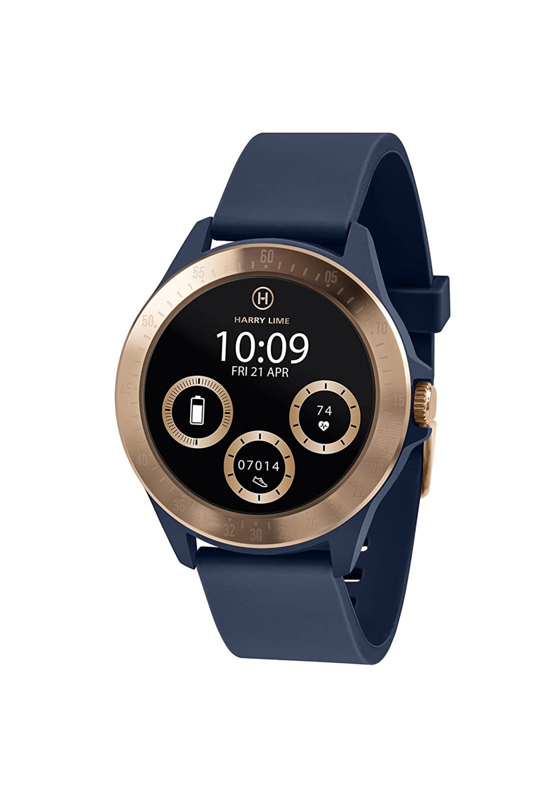 Harry Lime Unisex Smart watch, Navy Lime