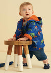 Hatley Baby Boys Friendly Dinos Raincoat, Blue