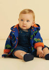 Hatley Baby Boys Friendly Dinos Raincoat, Blue