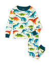 Hatley Boy Dino Park Organic Cotton Pyjama Set Age 7 Years, Multi