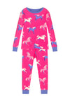Hatley Girl Dreamland Horses Pyjama Set, Pink