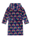 Hatley Rainbow Dreams Fleece Robe, Navy