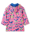 Hatley Butterflies Fleece Lined Raincoat, Pink