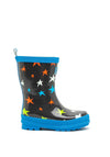 Hatley Boys Ombre Stars Shiny Rain Boots, Grey