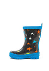 Hatley Boys Ombre Stars Shiny Rain Boots, Grey