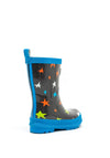 Hatley Boys Ombre Stars Shiny Rain Boots, Grey