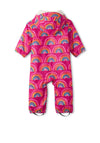 Hatley Baby Rainy Rainbow Fleece Lined Bundler, Pink