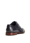 Base London Havisham Leather Brogue Shoes, Navy