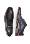Base London Havisham Leather Brogue Shoes, Navy