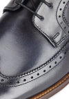 Base London Havisham Leather Brogue Shoes, Navy