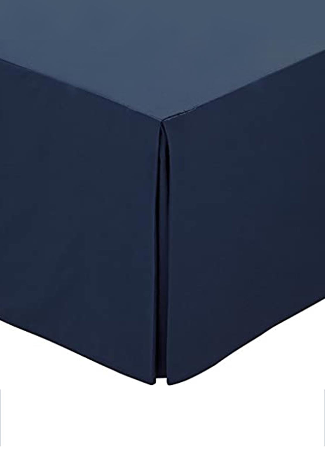 Helena Springfield 180 Thread Count Percale Base Double Valance, Navy