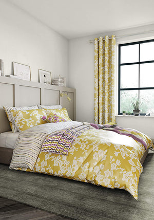 Moda by Helena Springfield Bouvardia Duvet Cover & Pillowcase Set, Honey