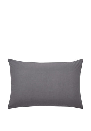 Helena Springfield 180 Thread Count Percale Standard Pillowcase, Charcoal
