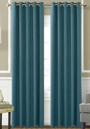 Helena Springfield Eden Eyelet Curtains, Teal