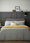Helena Springfield Woven Check Duvet Cover Set, Charcoal