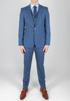 Herbie Frogg Blue Bold Check 3 Piece Suit