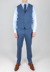 Herbie Frogg Blue Bold Check 3 Piece Suit