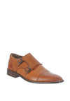 Herbie Frogg Leather Monk Shoe, Cognac