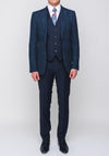 Herbie Frogg Two Toned Tailored Three Piece Suit, Blue & Navy