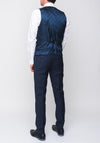 Herbie Frogg Two Toned Tailored Three Piece Suit, Blue & Navy