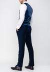 Herbie Frogg Two Toned Tailored Three Piece Suit, Grey & Navy