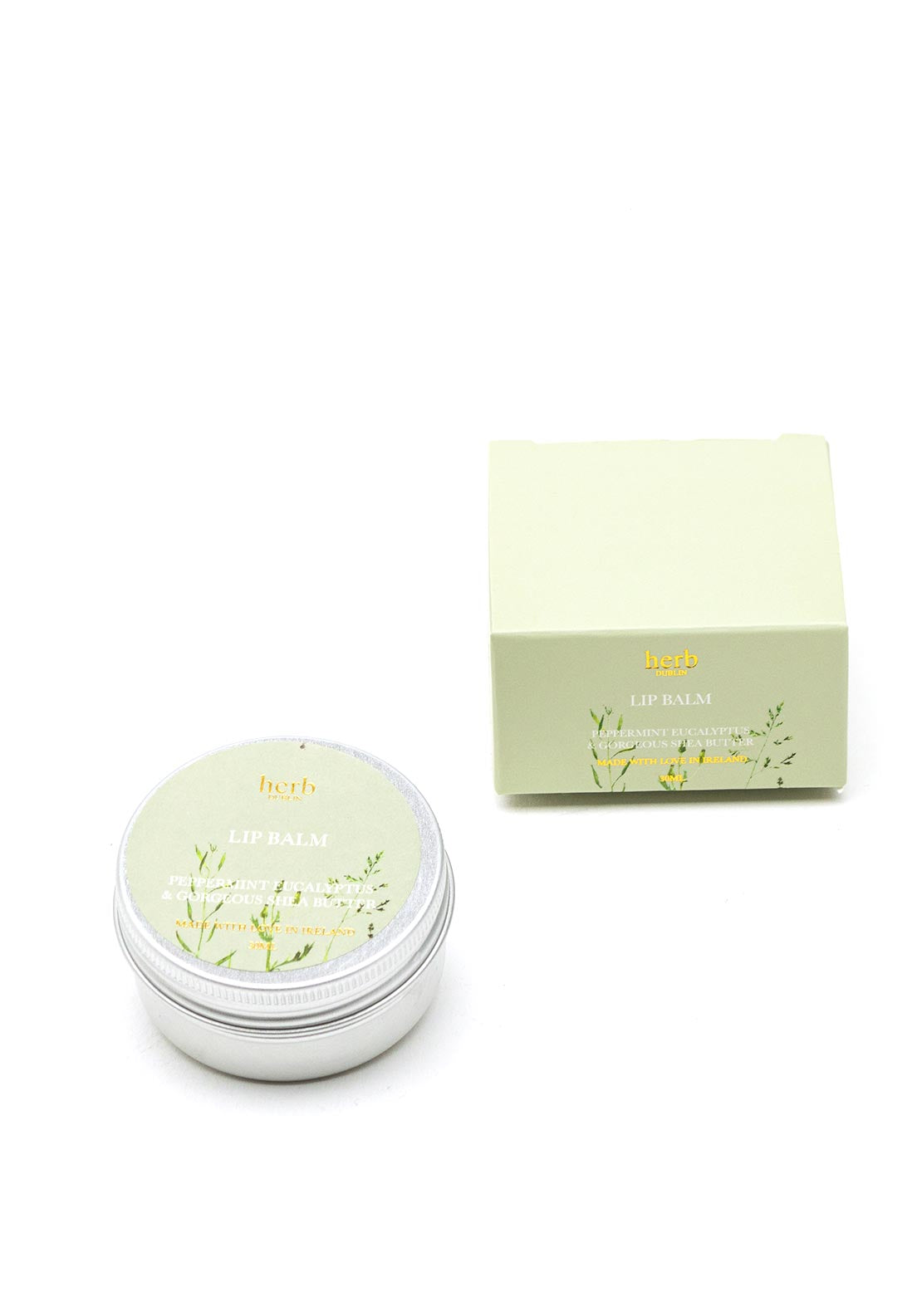 Eau Lovely Herb Dublin Lip Balm, Peppermint Eucalyptus