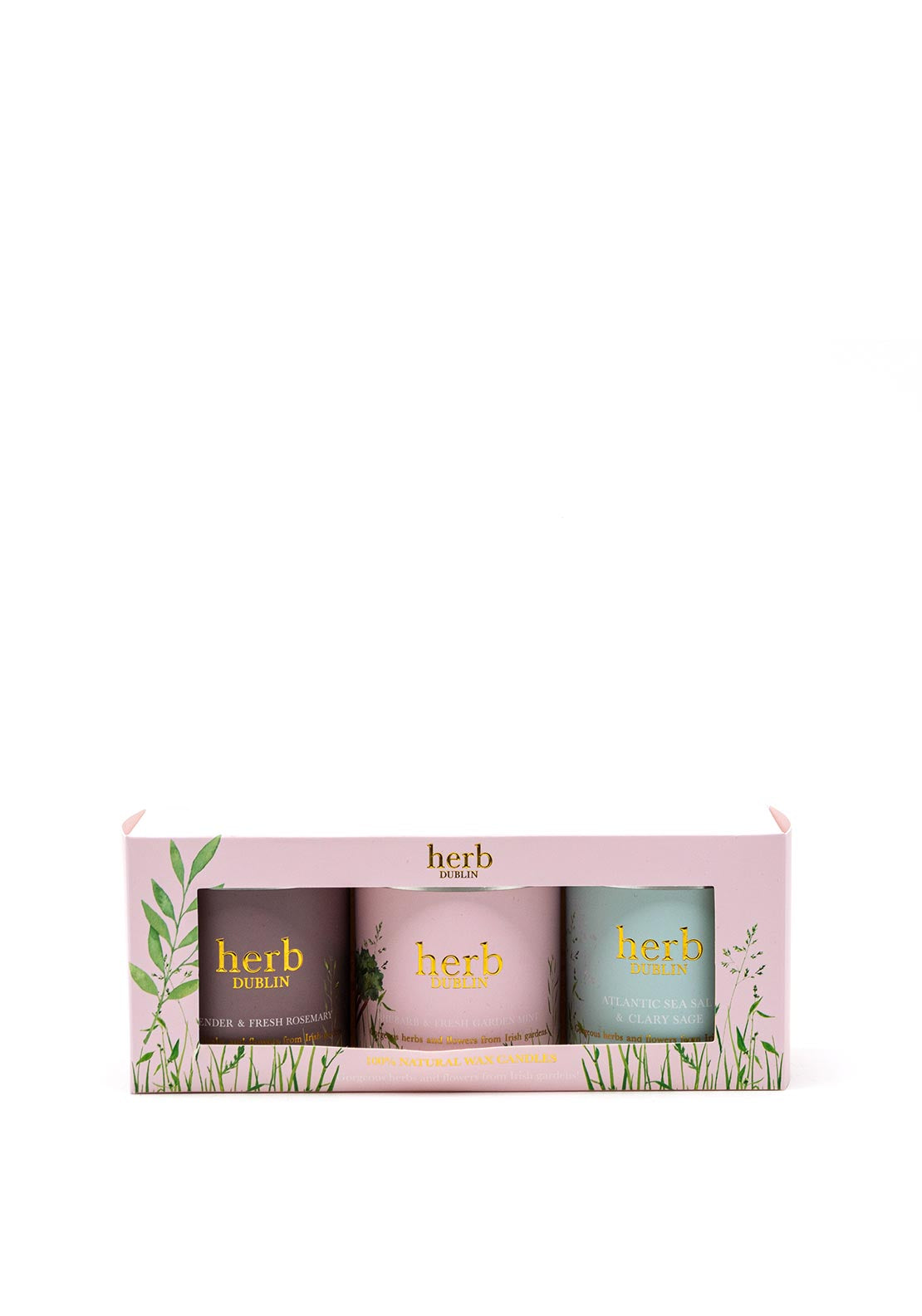 Eau Lovely Herb Dublin Natural Wax Candle Set