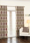 Hickeys Amelie Ready Made Eyelet Curtains, Red