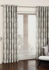 Aura Mali Eyelet Fully Lined 130 x 90 Curtains, Sandstone