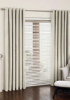 Aura Nauru Eyelet Fully Lined Curtains, Alabaster