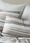 Himeya Linking Lines Pillowcase Pair, Glazed Stone