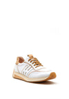 Hispanitas Leather Mesh Mix Trainers, White