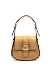 Hispanitas Flap Over Buckle Satchel Bag, Desert