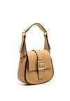 Hispanitas Flap Over Buckle Satchel Bag, Desert