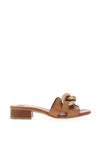 Hispanitas Chain Slip on Block Heel Sandals, Tan