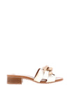 Hispanitas Chain Slip on Block Heel Sandals, White