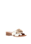 Hispanitas Chain Slip on Block Heel Sandals, White