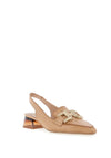 Hispanitas Womens Slingback Loafer, Desert