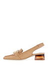 Hispanitas Womens Slingback Loafer, Desert
