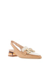 Hispanitas Pointed Toe Sling Back Shoes, Tan