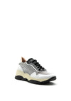 Hispanitas Leather & Mesh Chunky Trainers, White & Black