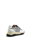 Hispanitas Leather & Mesh Chunky Trainers, White & Black
