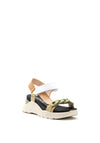 Hispanitas Chunky Sporty Strap Sandals, Natural Multi